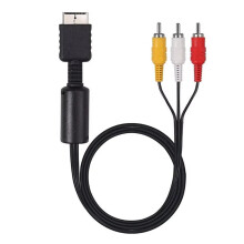 Para PS3 PS2 PS1 AV cabo divisor RCA adaptador conversor de fio