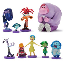 DISNEY STORE Oficiln sada 2 figurek naruby 9 plne vytvarovanch postavicek Disney, vcetne hnevu, radosti, zvisti, smutku a dalch ve dvoupatrov
