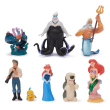 Offizielles DISNEY STORE-Figurenset Die kleine Meerjungfrau 8 vollstndig modellierte Disney-Figuren, darunter Arielle, Prinz Eric, Ursula und me