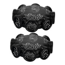 Bottom Sinking Crawfish Trap Cage 2pcs PP Material Lobster Shrimp Eel Fishing Net Reusable Minnow Basket for Crabs