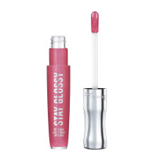 Rimmel Stay Glossy Lip Gloss - Nicht klebende, leichte Formel für Farb- und Glanz - 123 Back Row Smooch, 5,1ml
