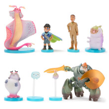 DISNEY STORE Set di personaggi Disney ufficiali di Elio con 8 personaggi Disney completamente scolpiti, tra cui Elio Olga Lord Grigon e altri in