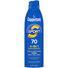 Coppertone SPORT Continuous Sunscreen Spray Broad Spectrum SPF 70 (5,5 Ounce) (Emballage kan variere)