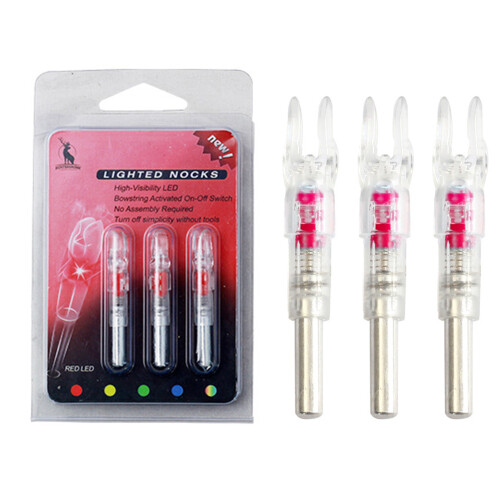 Lighted Archery Nocks 3 Pack 4.5cm, PE Material, Multiple Colors 2
