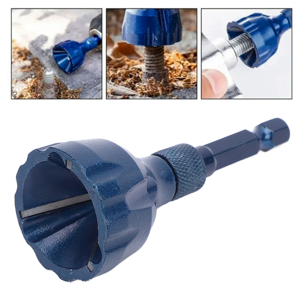 Deburring Chamfer Tool 3-20Mm 1/4" Hex Tungsten Steel For Screws 6931346592666