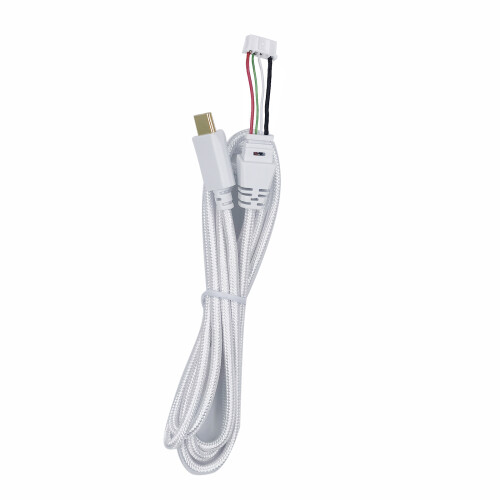 USB C Headphone Cable Line DIY Replacement Cord Lead for -White