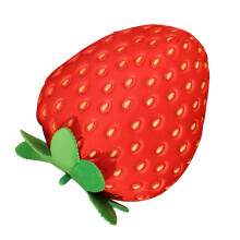 Cute Bedding Plushies Plush Throw Pillow Child 35x25cm Red