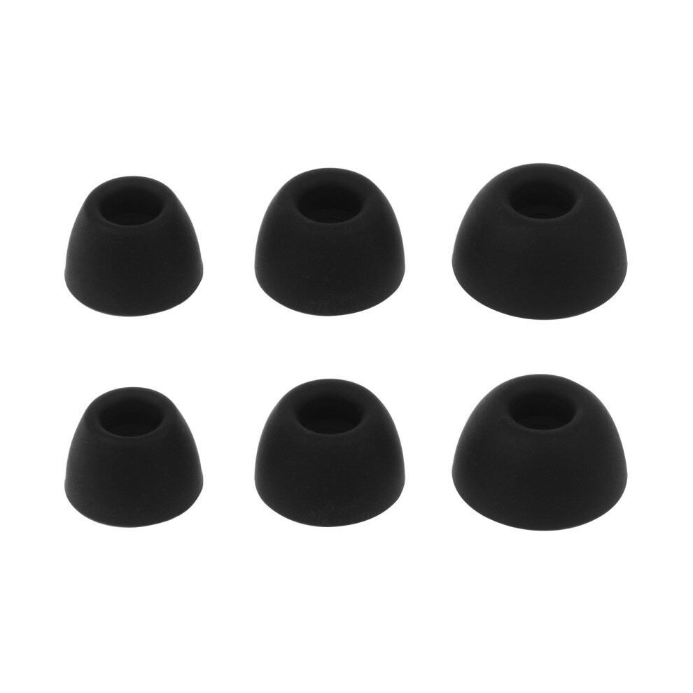 6Pcs Replacement Earpads Eartips Earbuds Eargels For Sm- Black 7732000009945