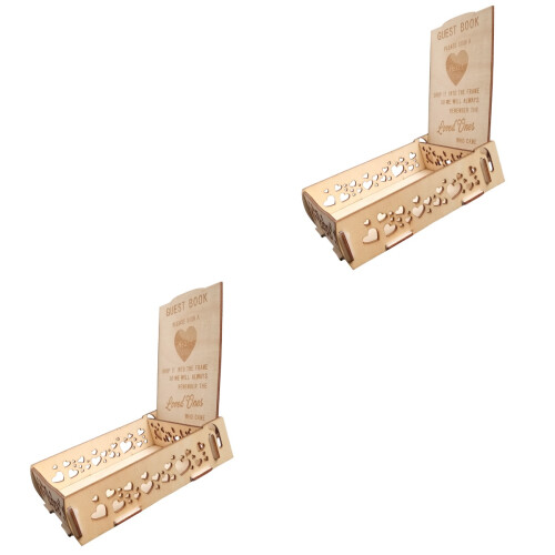 2 Count Wedding Favors For Guests Keepsake Box Rustic Book Guestbook 2