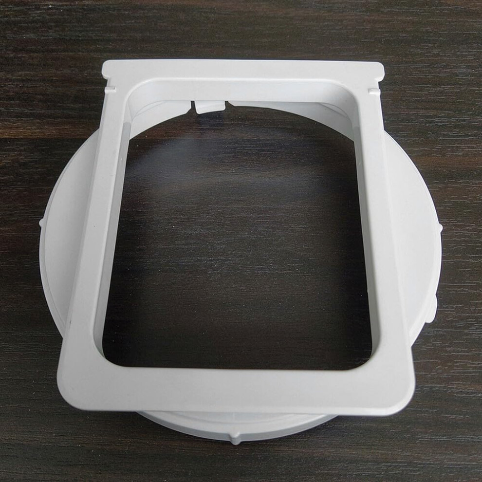 Exhaust Duct Interface Connector For Portable Air Conditioners With Casement Kit Plate, Adjustable Size, Durable Material, Easy Installation 6447073452536
