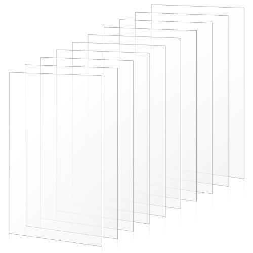 10pcs Clear Plastic Sheets for DIY Projects A4