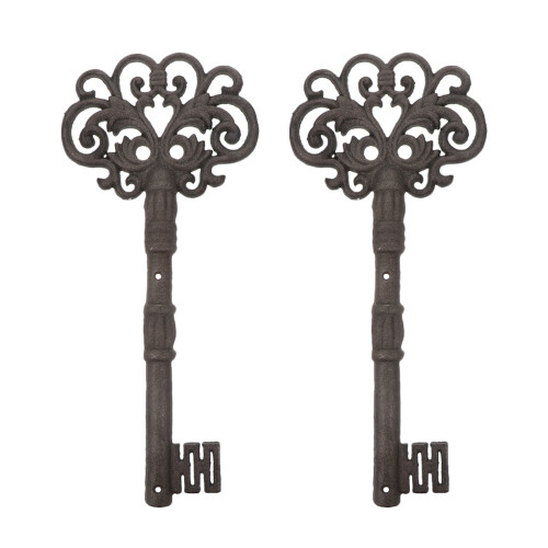 Raindrops 2pcs Large Vintage Cast Iron Wall Decoration Ornament
