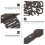 Raindrops 2pcs Large Vintage Cast Iron Wall Decoration Ornament 6