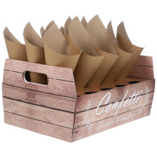 1 Set Wedding Confetti Storage Paper Cones with Tray