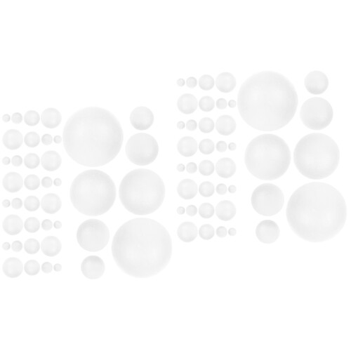 220 Pcs Polystyrene Foam Balls Craft Assortment 2