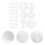 220 Pcs Polystyrene Foam Balls Craft Assortment 7