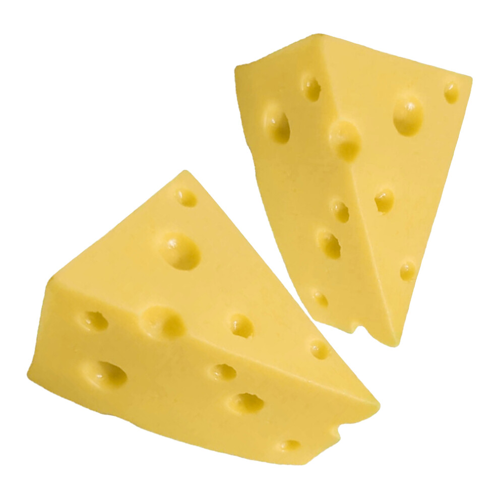 2Pcs Simulation Cheese Model Fake Decor For Photography Props 3181855414116