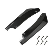 Car Side Skirts Universal Side Skirt Extension for Front Rear Bumper, Carbon Fiber Lip Spoiler Diffuser Splitter Protector Black