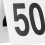 Modern Sleek Design Restaurant Table Cards Pvc 50pcs 7