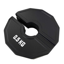 Gym Micro-Plates Dumbbell Fractional Weight Plates 0.5kg Rubber Add-On Change Black for Adjustable Dumbbells