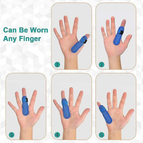 Finger Splint,finger Correction Splint Adjustable Trigger,blue 2