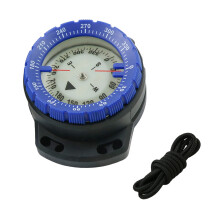 50M Waterproof Underwater Dive Compass with Fluorescent Dial - Blue