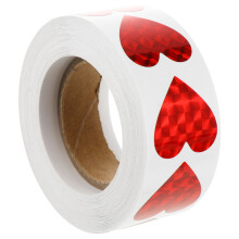 3 Rolls Label Heart Sticker Thanksgiving Day Stickers