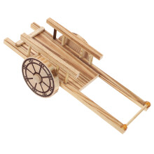Small Parrot Toys Bird Chewing Wooden Cart Plaything Interesting