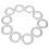 10pcs Bird Bird House Metal Guards Silver Durable Use 11