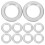 10pcs Bird Bird House Metal Guards Silver Durable Use 8