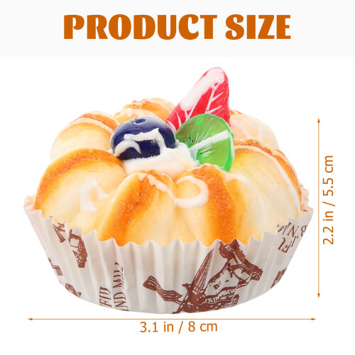 2pcs Simulated Cake Decor Artificial Cake Model Photo Prop 1
