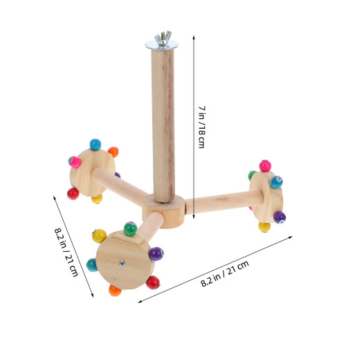 Bird Stands For Inside Parrot Perch Stand Toy Wood 1pack 1