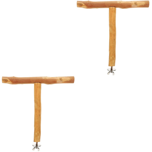 2 Count Bird Cage Perch Parrot Gym Stand Decorative Cages For Parrots 2