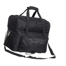 Bowling Tote 2 Ball Bag Organizer with Padded Holder for Travel Gym Training - Black Durable Bowling Supplies