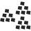 3 Pcs Small Blackboard Logo Erasable Message Chalkboard Decoration 6