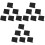 3 Pcs Small Blackboard Logo Erasable Message Chalkboard Decoration 3