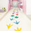 1 Set Dinosaur Footprints Floor Decals Tracks Stickers 8