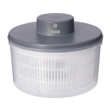 Kitchen Vegetable Dryer - Electric Salad Spinner with Fast Drying Function, Easy Clean Design, Long Lasting Gray Dehydrator for Home and Restaurant