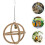 Light Brown Bird Swing Toy Wood Bird Accessory Simple 1 Set 4