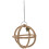 Light Brown Bird Swing Toy Wood Bird Accessory Simple 1 Set 1