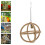 Light Brown Bird Swing Toy Wood Bird Accessory Simple 1 Set 2