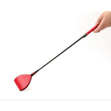 Bright-Faced Erotic Leather Whip for Couples Training, Wide-Faced Horsewhip Sex Toy for Role-Playing and Spanking