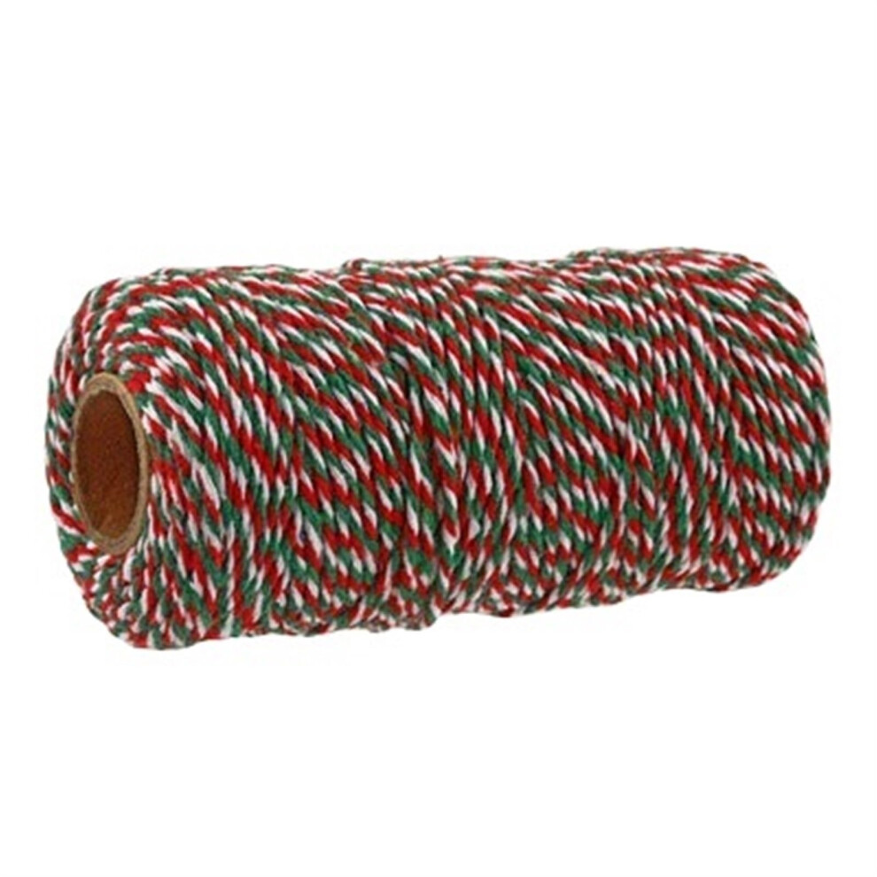 Rope 100M Roll Cotton Twine String 2Mm For Diy Crafts Wedding Decor And Gift Wrapping Supplies Green Red White 9016109657855