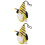 2pcs Glowing Plush Gnome Doll Pendant Hanging Ornament 7