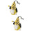 2pcs Glowing Plush Gnome Doll Pendant Hanging Ornament 9