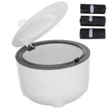 1 Set Enclosed Cat Litter Trash Can Odor-Sealing Bin