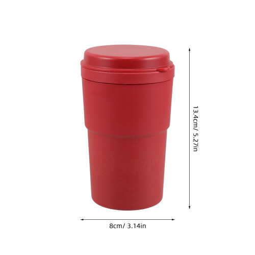Cendrier Décoratif Véhicule Rouge Pbt+abs Pratique Et Solide 1