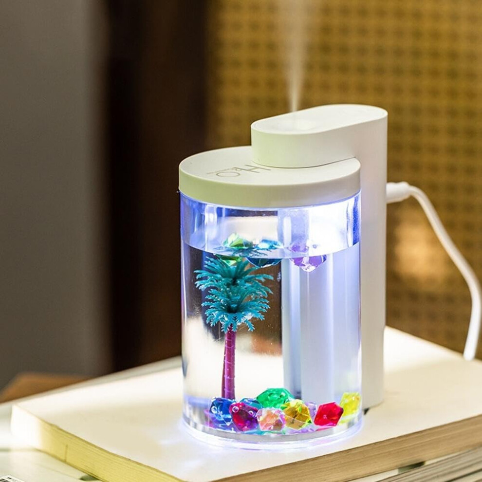 Unique Landscape Humidifier with Light Change for Improved Air Quality - White, Decorative, 2L Capacity, Home & Office Use-image-OPC-PKBY5F9-NEW