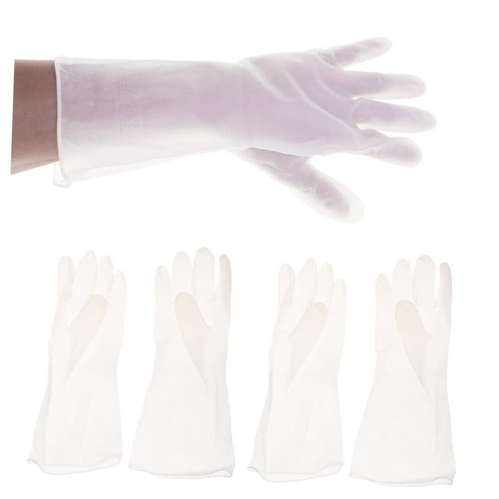 3 Pair Rubber Cleaning Gloves for Kitchen and Car Washing, Durable Lightweight Household Gloves for Utensils Use-image-OPC-PKBY5MK-NEW