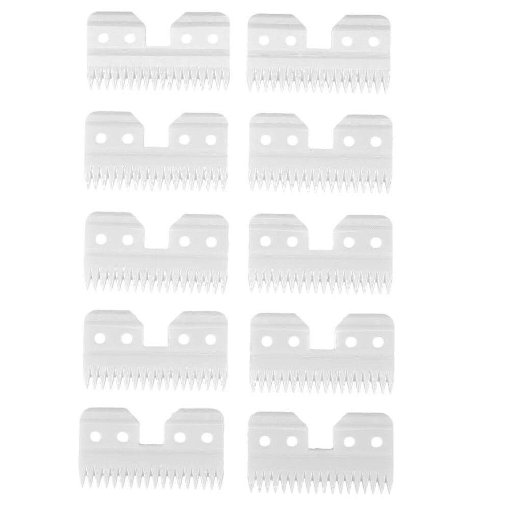 Ceramic Cutter Blade 18 Teeth 10Pcs A5 Series Replaceable Pet Grooming Tools Compatible with Ceramic Cutters-image-OPC-PKBY6BF-NEW